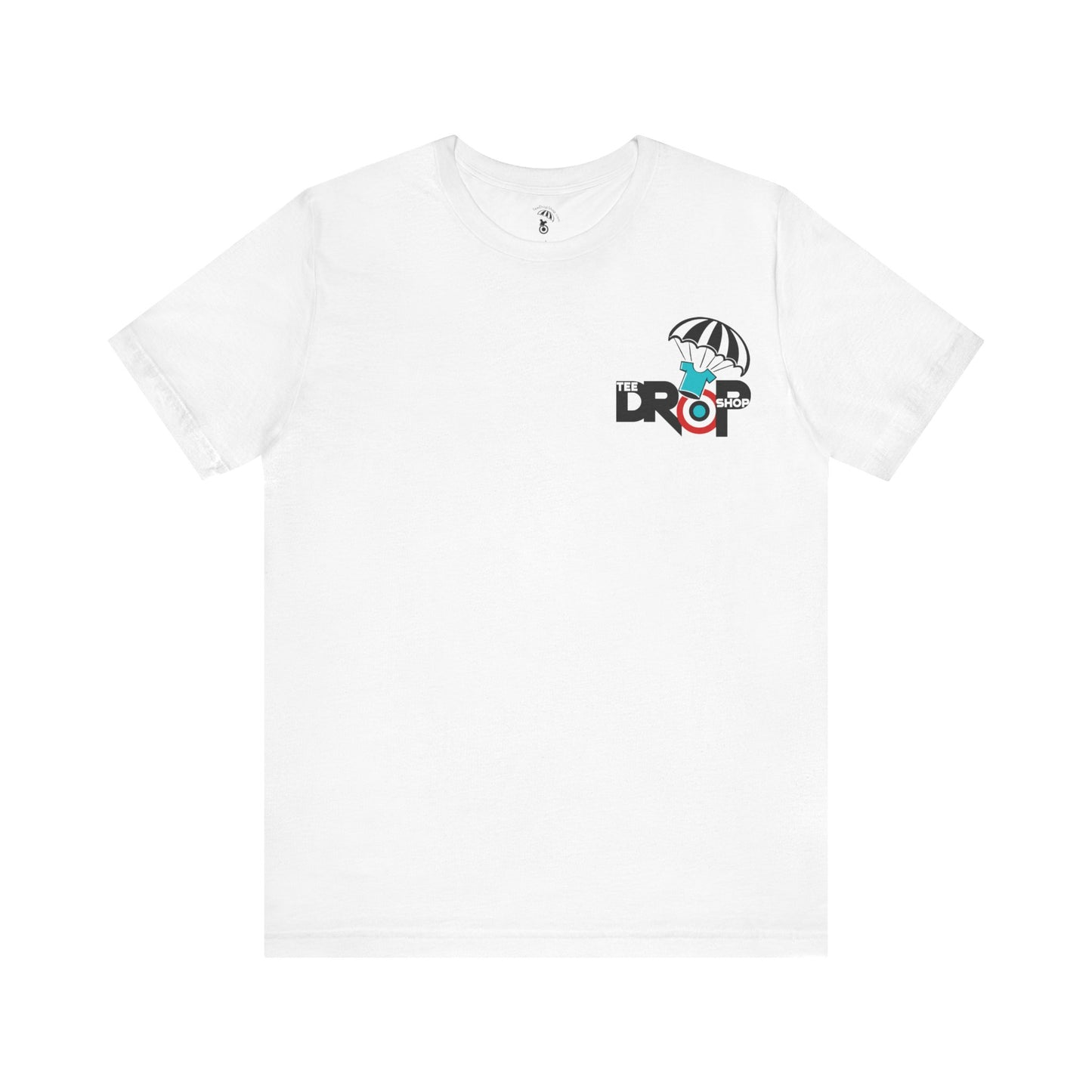 White Tee Drop Shop Unisex Jersey Short Sleeve Tee