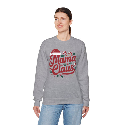 "Mama Claus Holiday Sweatshirt"