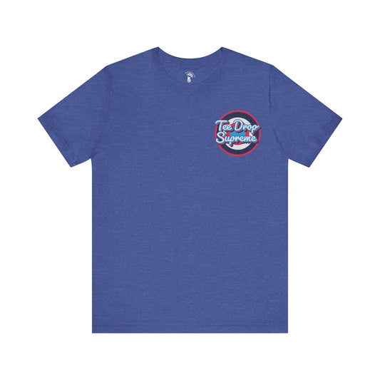 Heather True Royal Black Tee Drop Supreme Tee Shirt