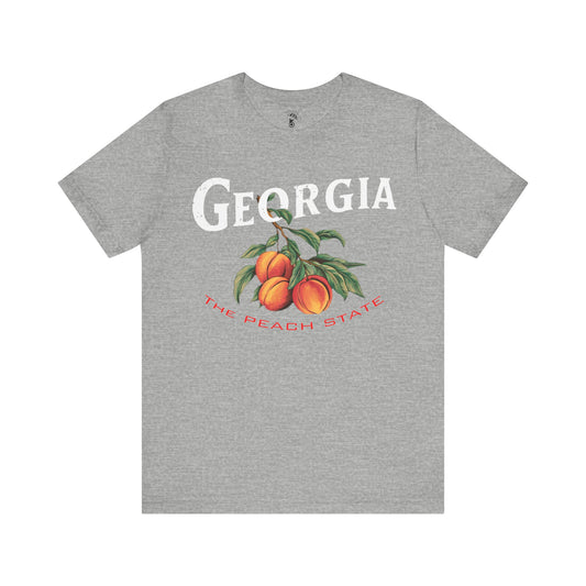 Georgia The Peach State Graphic Tee Athletic Heather